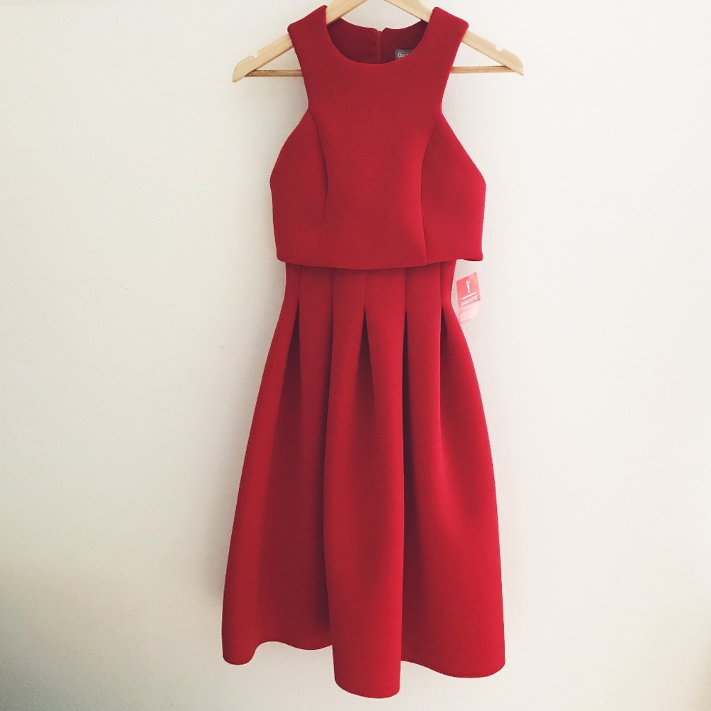 Red Scuba Dress